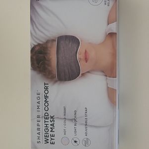 Sharper Image Weighted Comfort Eye Mask Grey